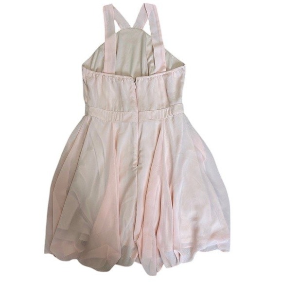 Lulus Forevermore Halter Fit and‎ Flare Dress Blush Pink Mini Dress Sz Med - Picture 10 of 16